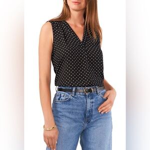 VINCE CAMUTO POLKA DOT TOP ❤️NWT❤️IN STORES❤️